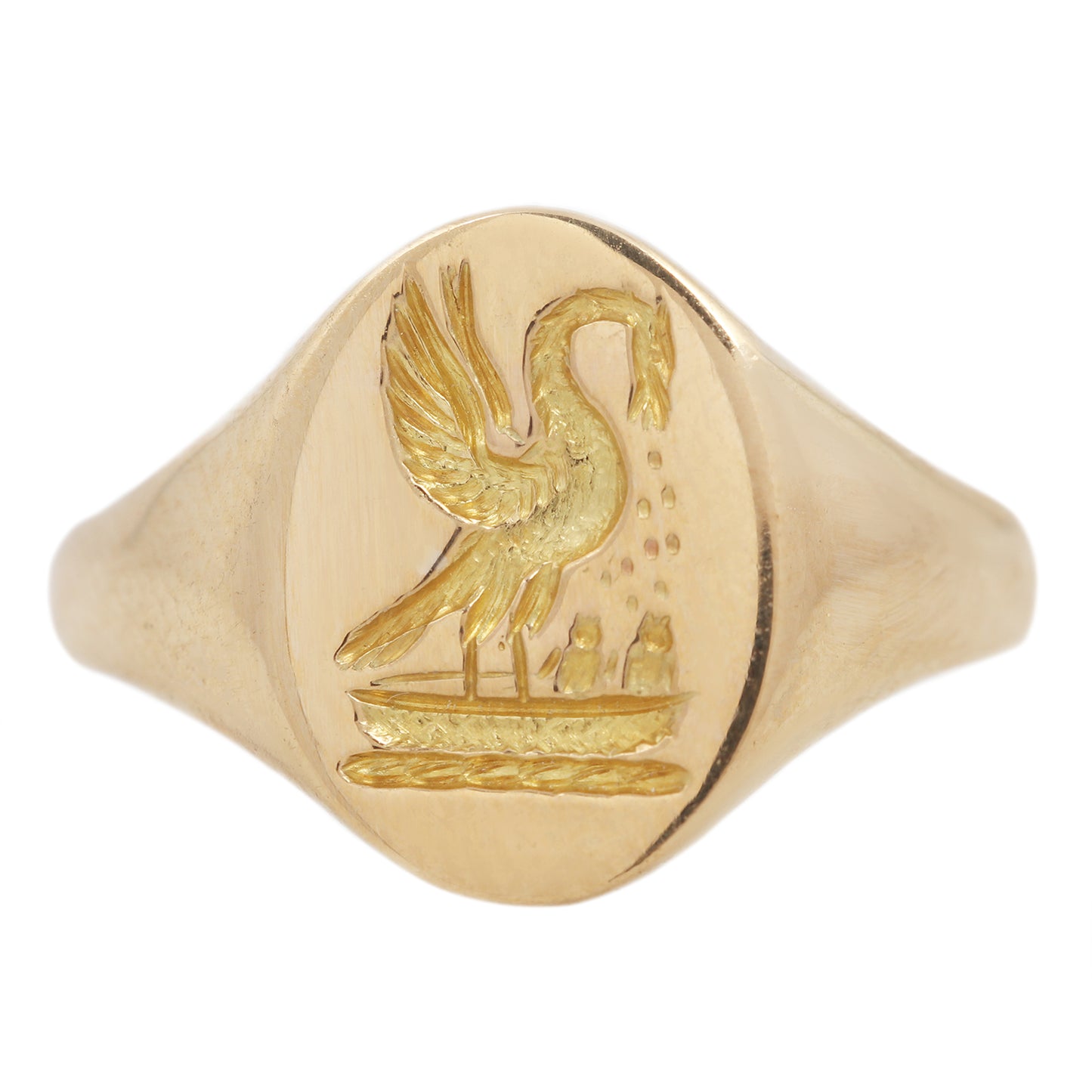 Hydra Crested Signet Ring