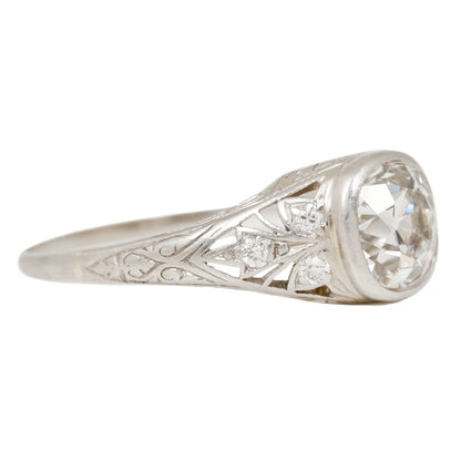 Fleur de Lis Diamond Ring