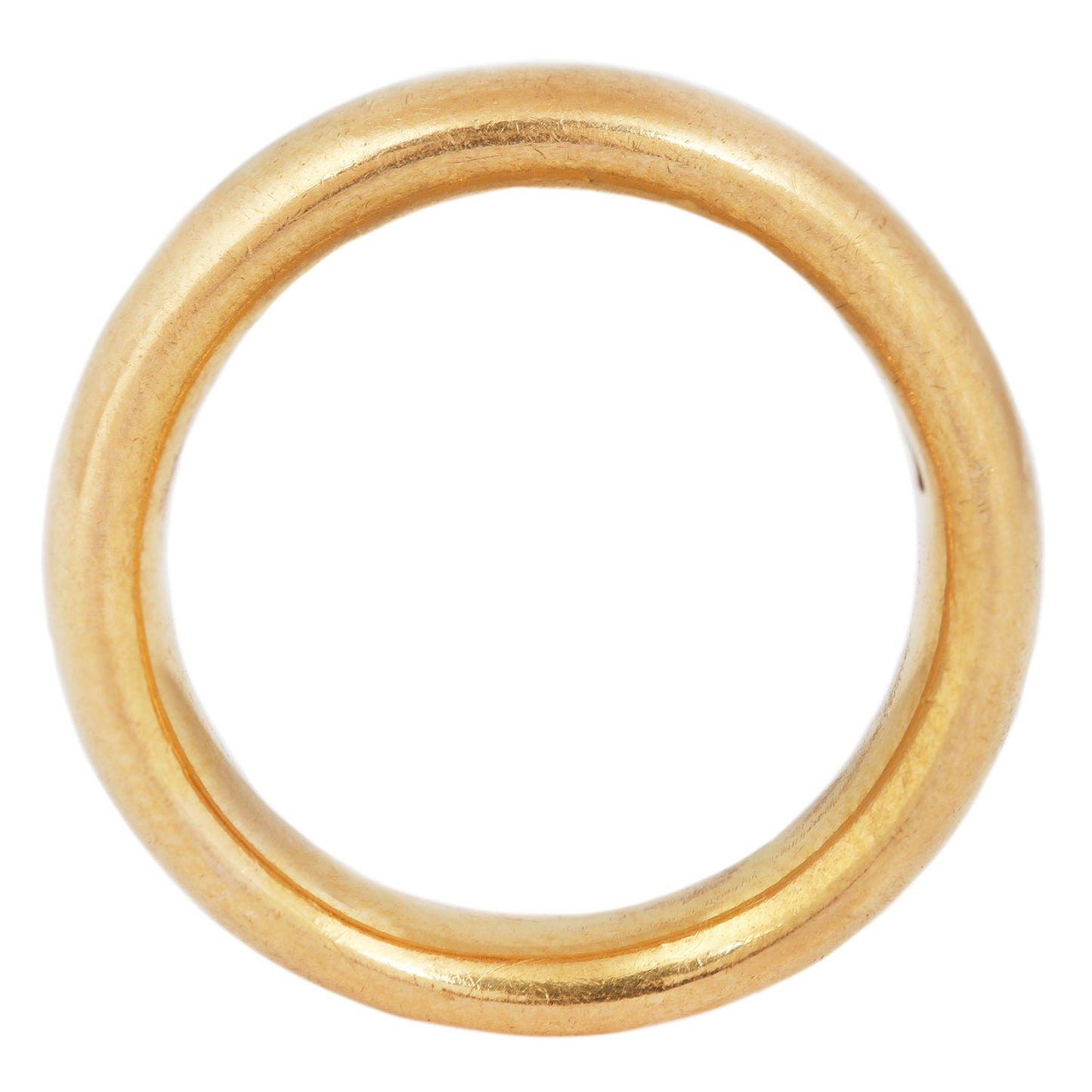 Deco Domed Gold Band