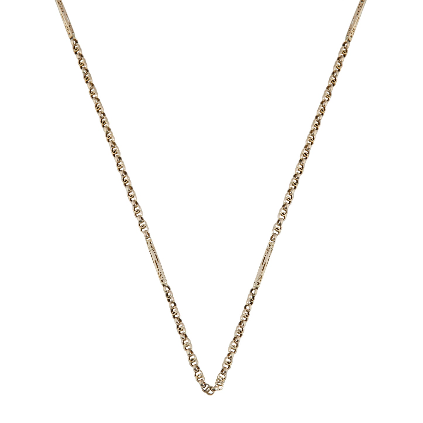 Pierced Bar Long Guard Chain