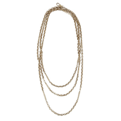 Pierced Bar Long Guard Chain