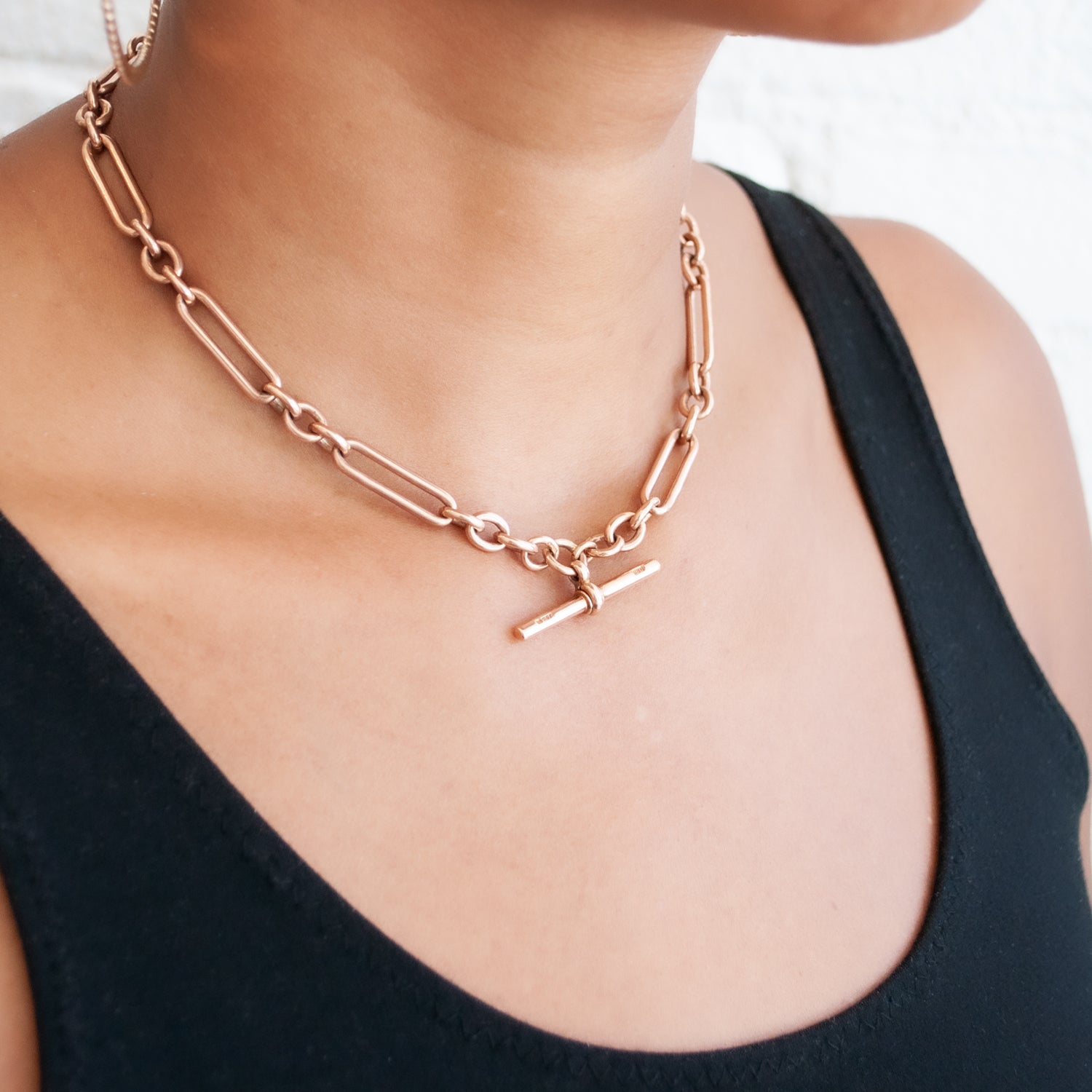 9ct Rose Gold Albert Chain | Hoppers Jewellers