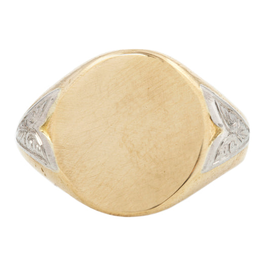 Gold & Platinum Antique Signet