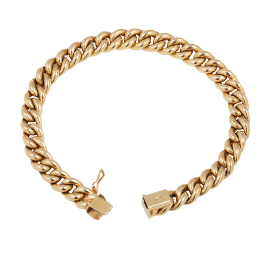 Gold Silk Curb Bracelet