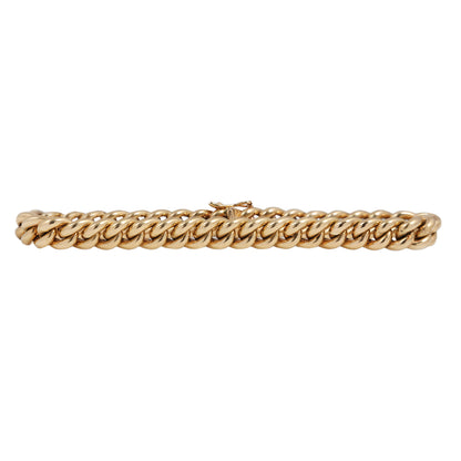 Gold Silk Curb Bracelet