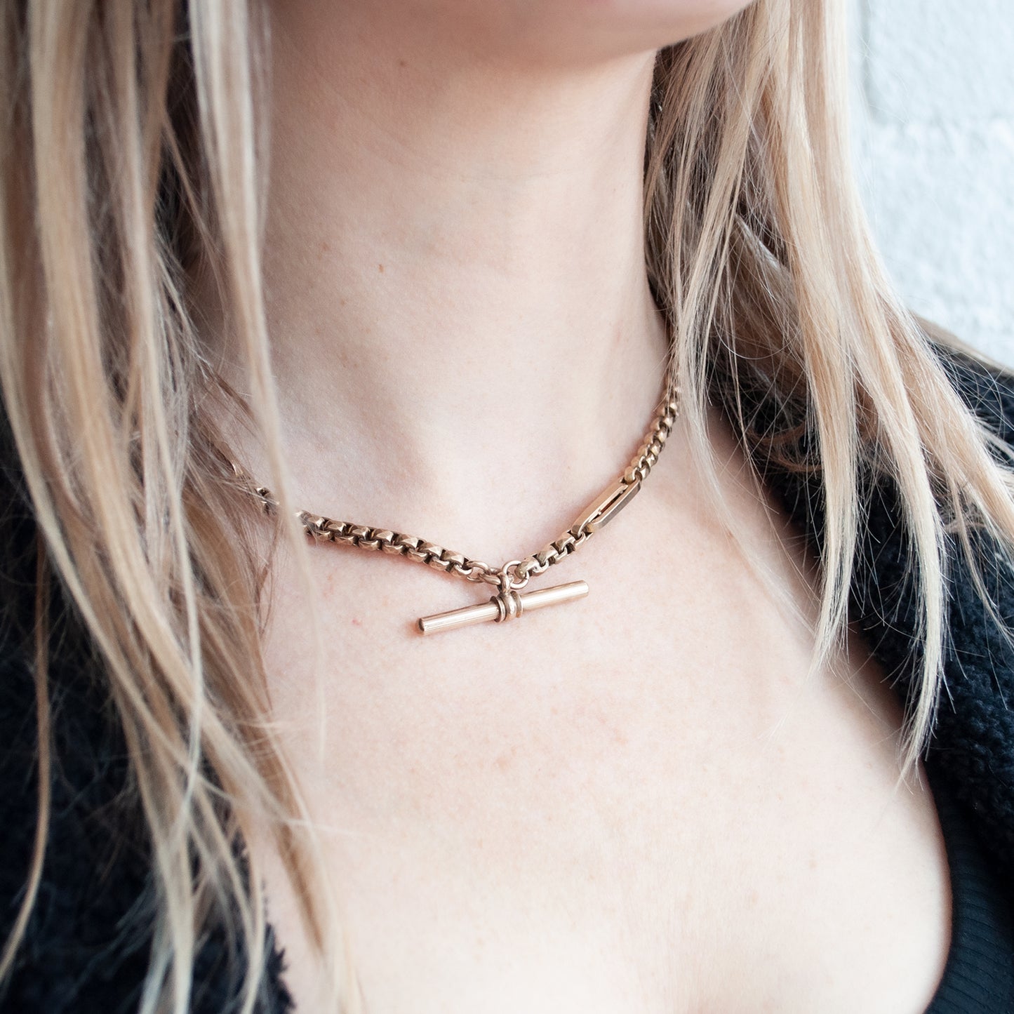 Rosy Albert Chain Necklace