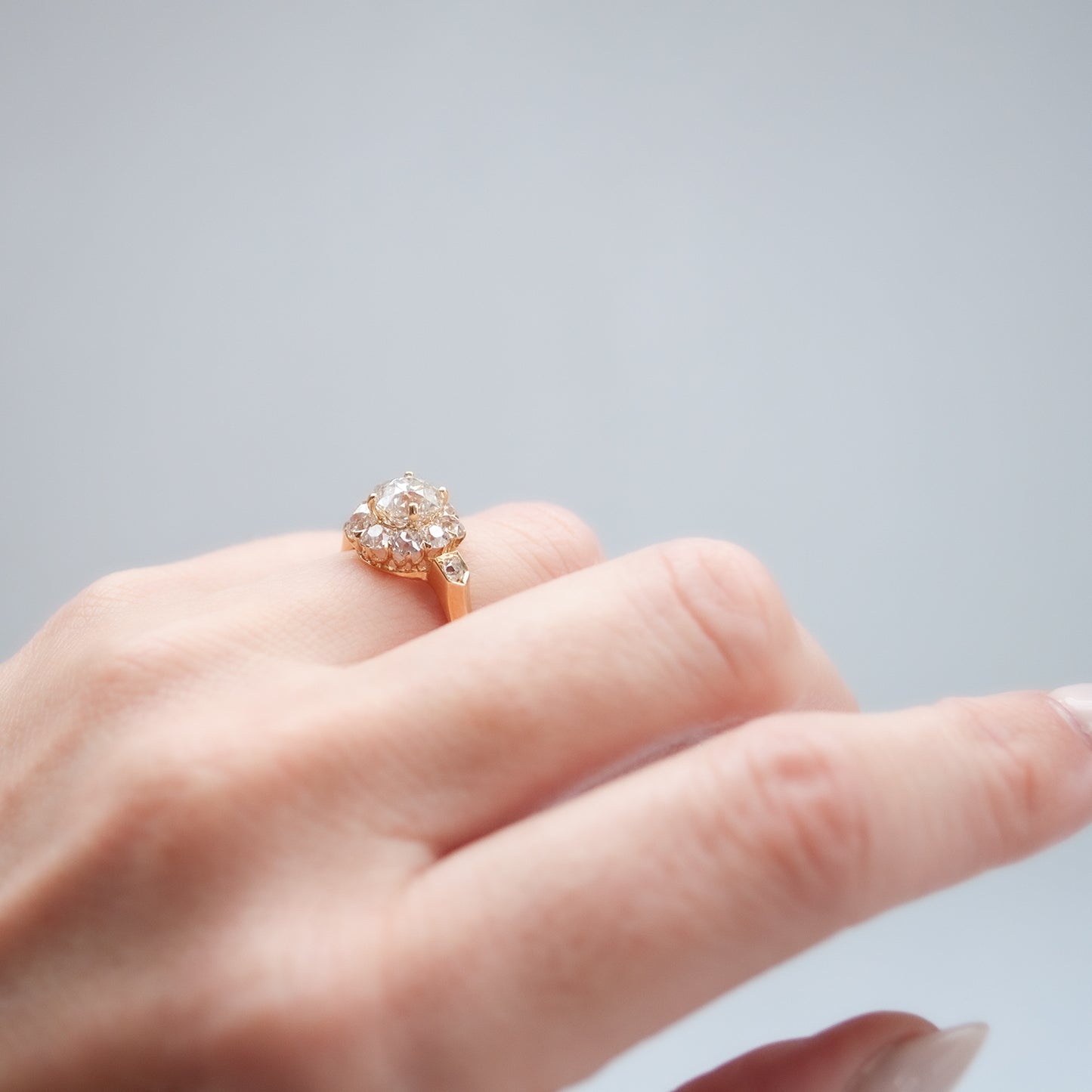 Old Mine Diamond Shine Ring