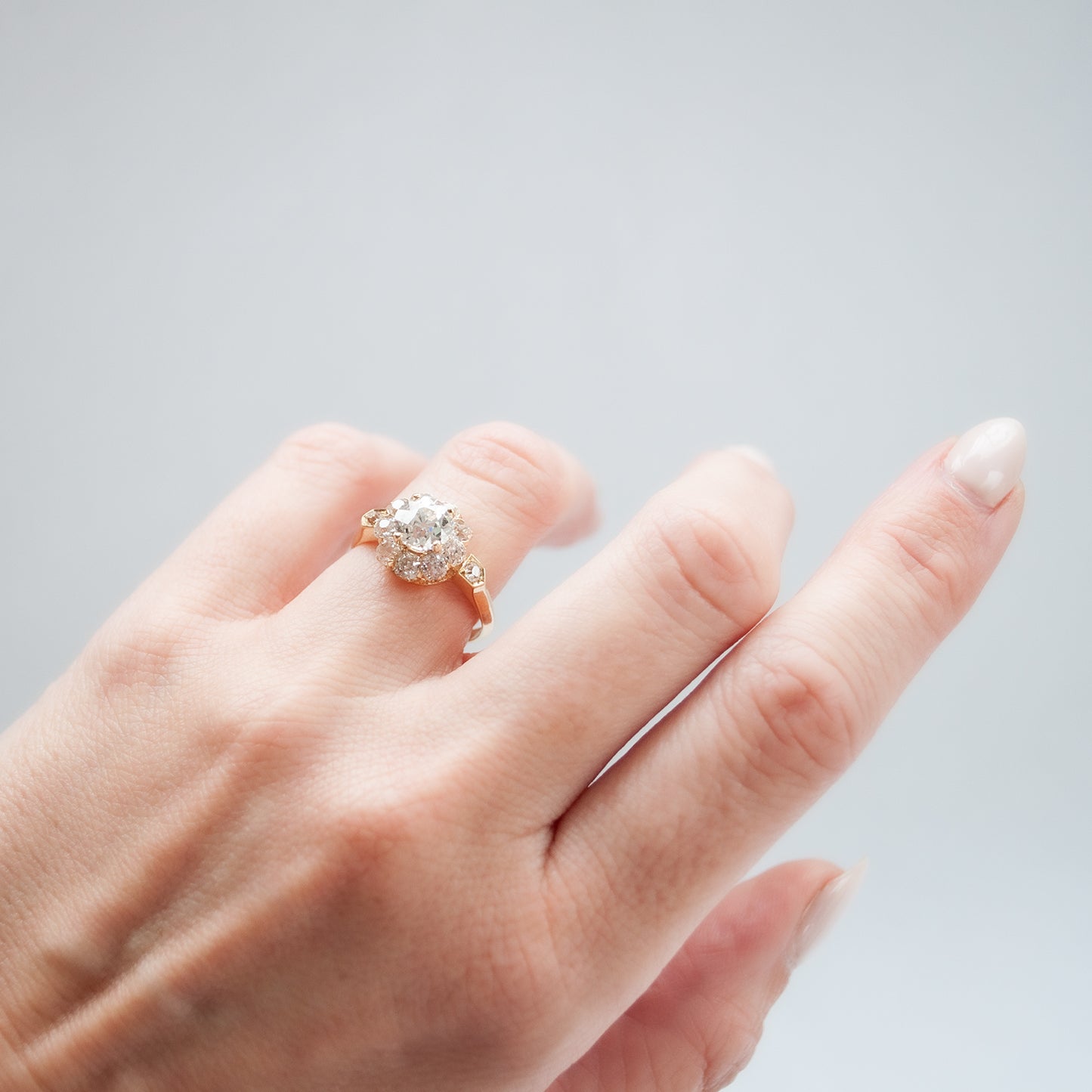 Old Mine Diamond Shine Ring