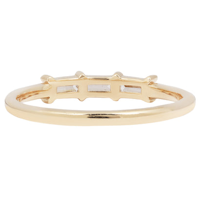 Linear Triple Baguette Ring