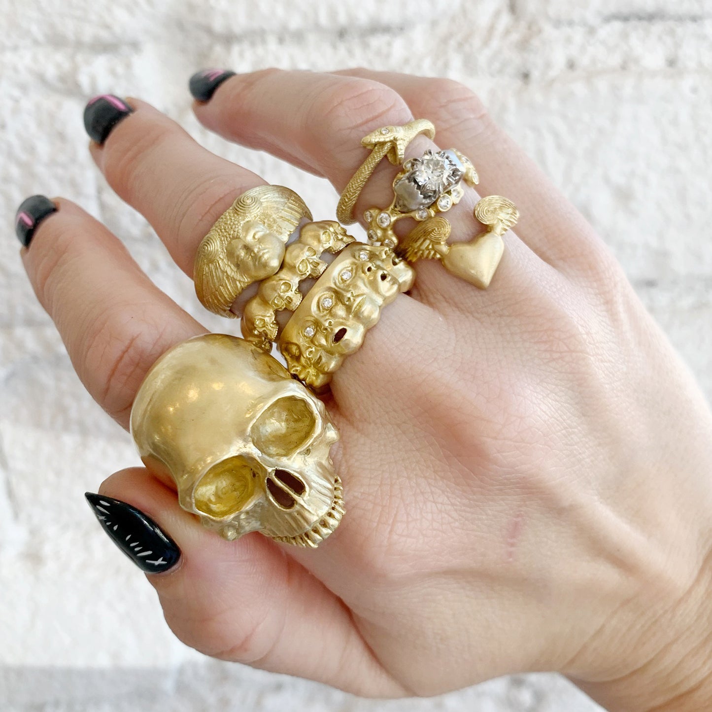Gold Memento Mori Ring