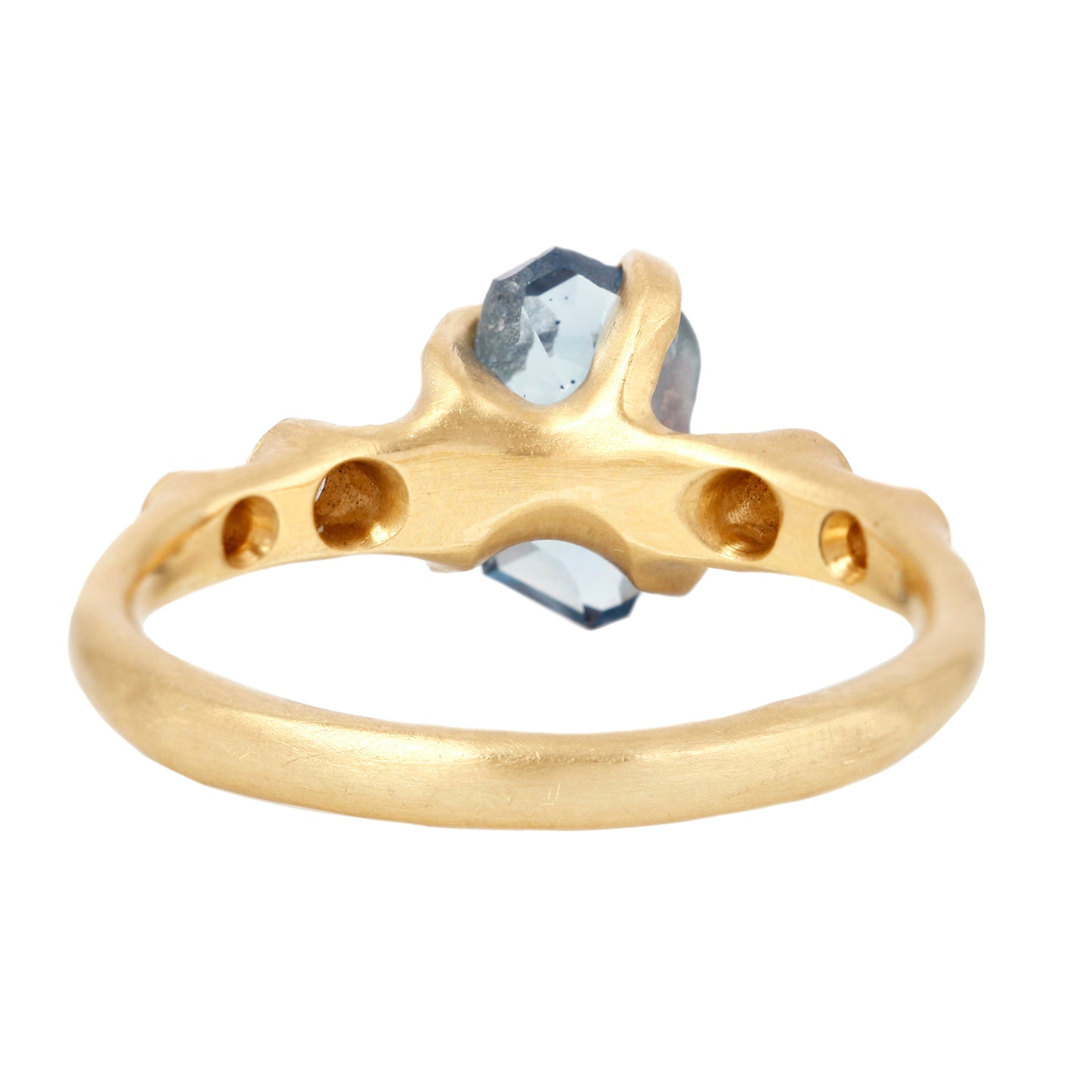 Blue Sapphire Rough Luxe Ring