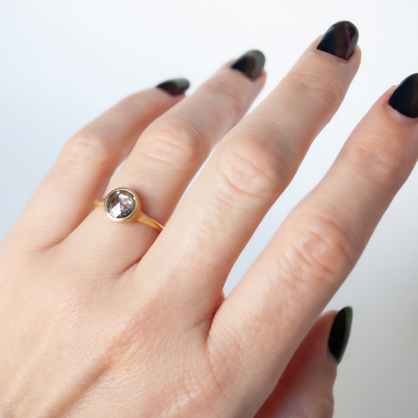 Stormy Diamond Bezel Solitaire