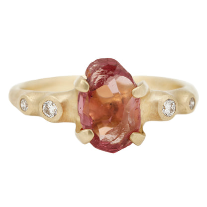 Garnet Rough Luxe Cluster Ring