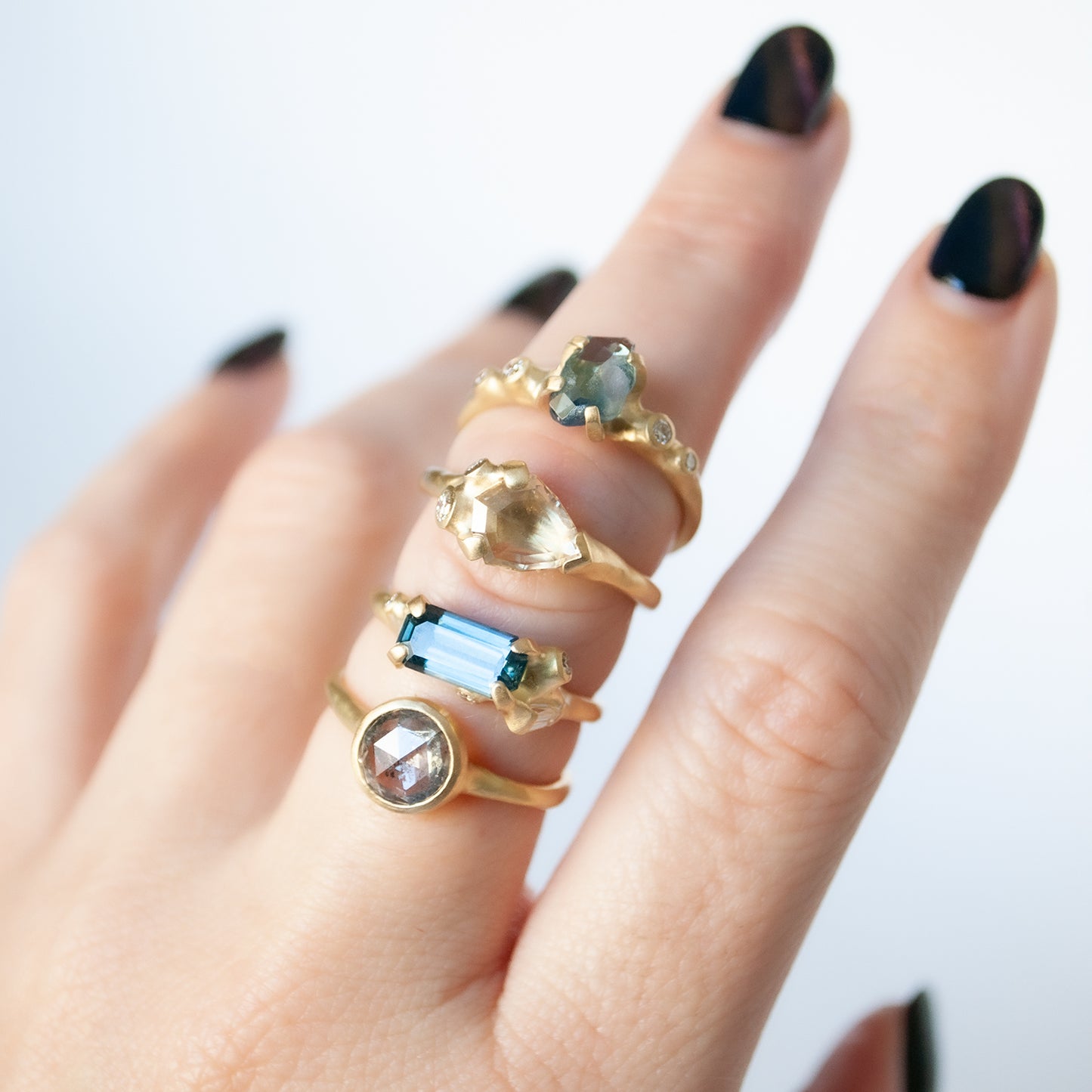 Stormy Diamond Bezel Solitaire