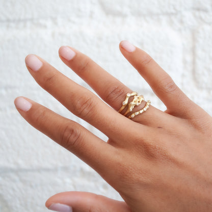 White Diamond Barnacle Nesting Ring