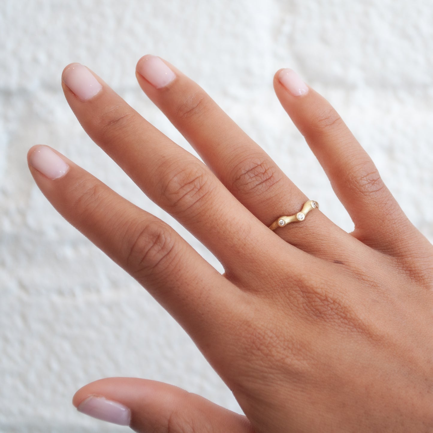 White Diamond Barnacle Nesting Ring