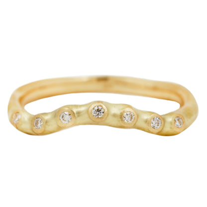 Seven Diamond Contour Ring