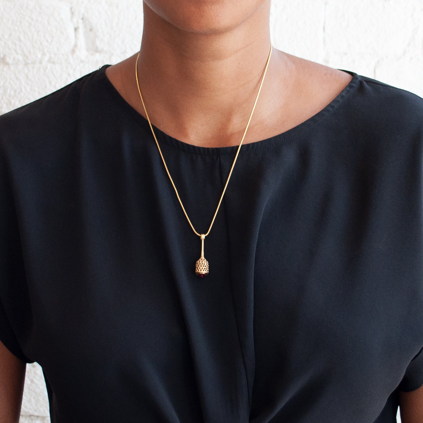 Ruby Pod Necklace