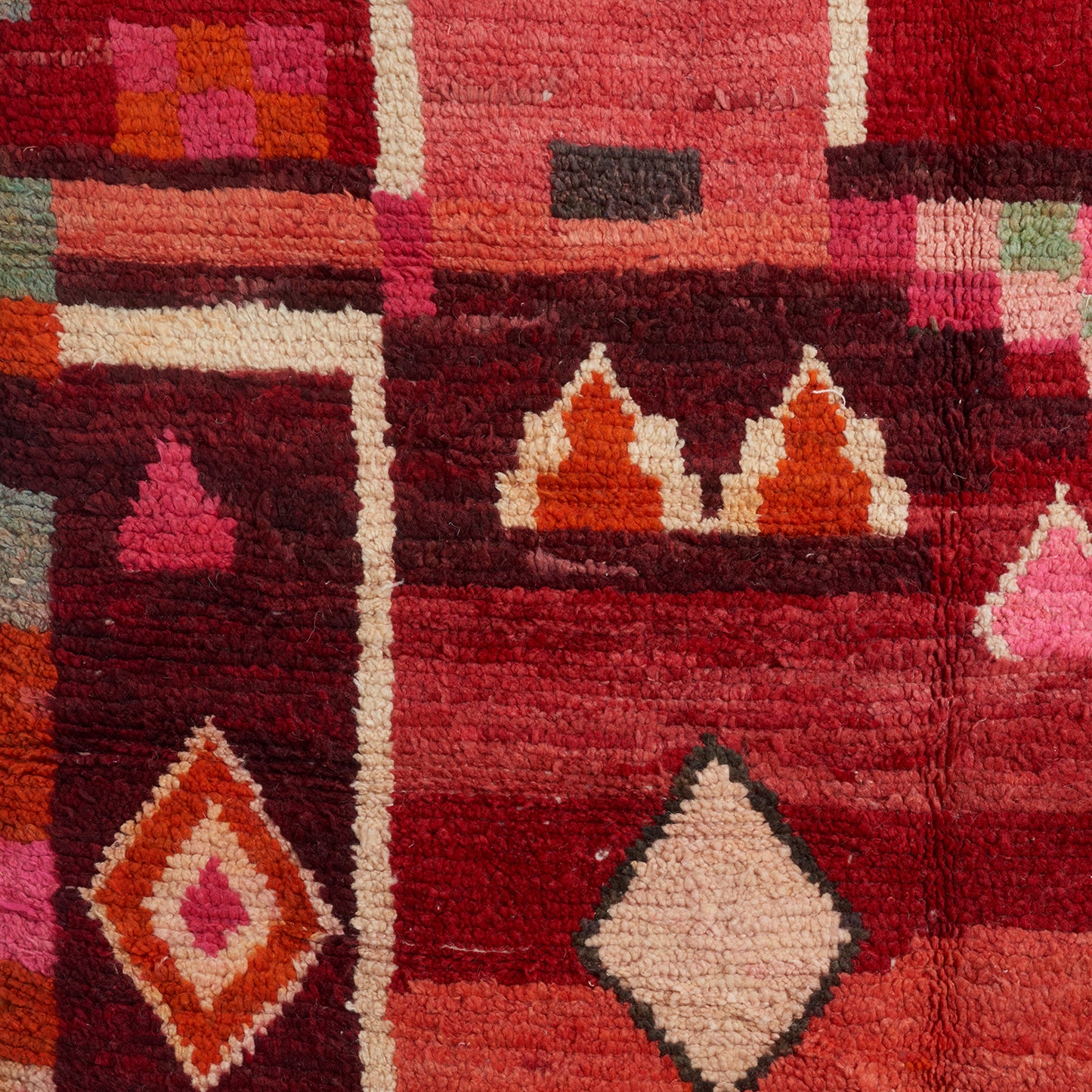 Red Ombre Moroccan Rug