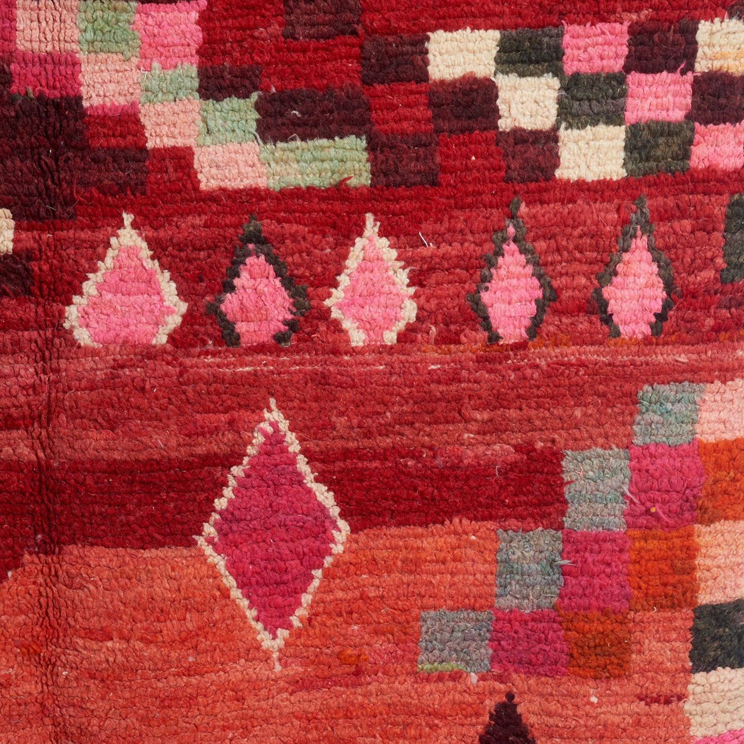 Red Ombre Moroccan Rug