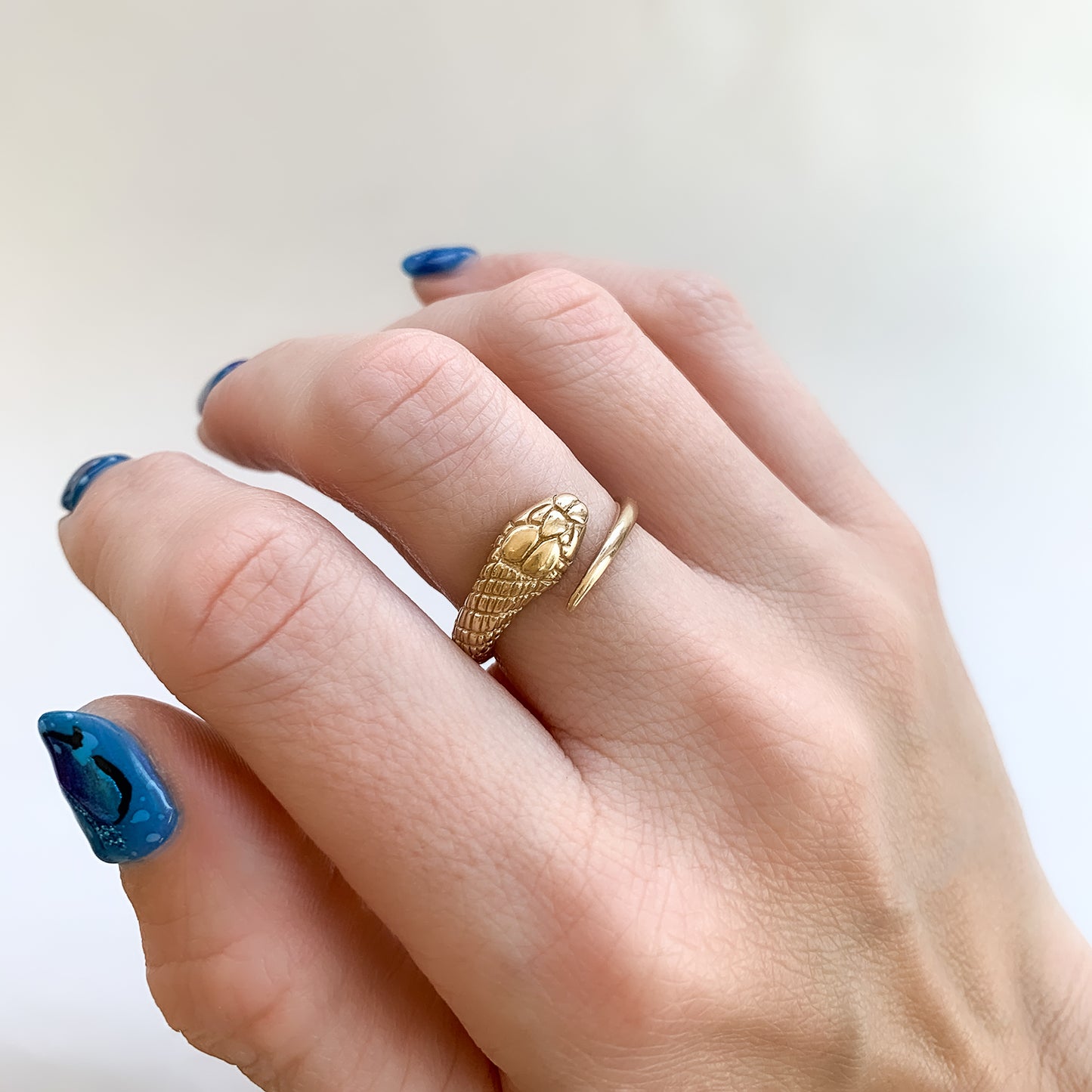 Gold Single Snake Ring