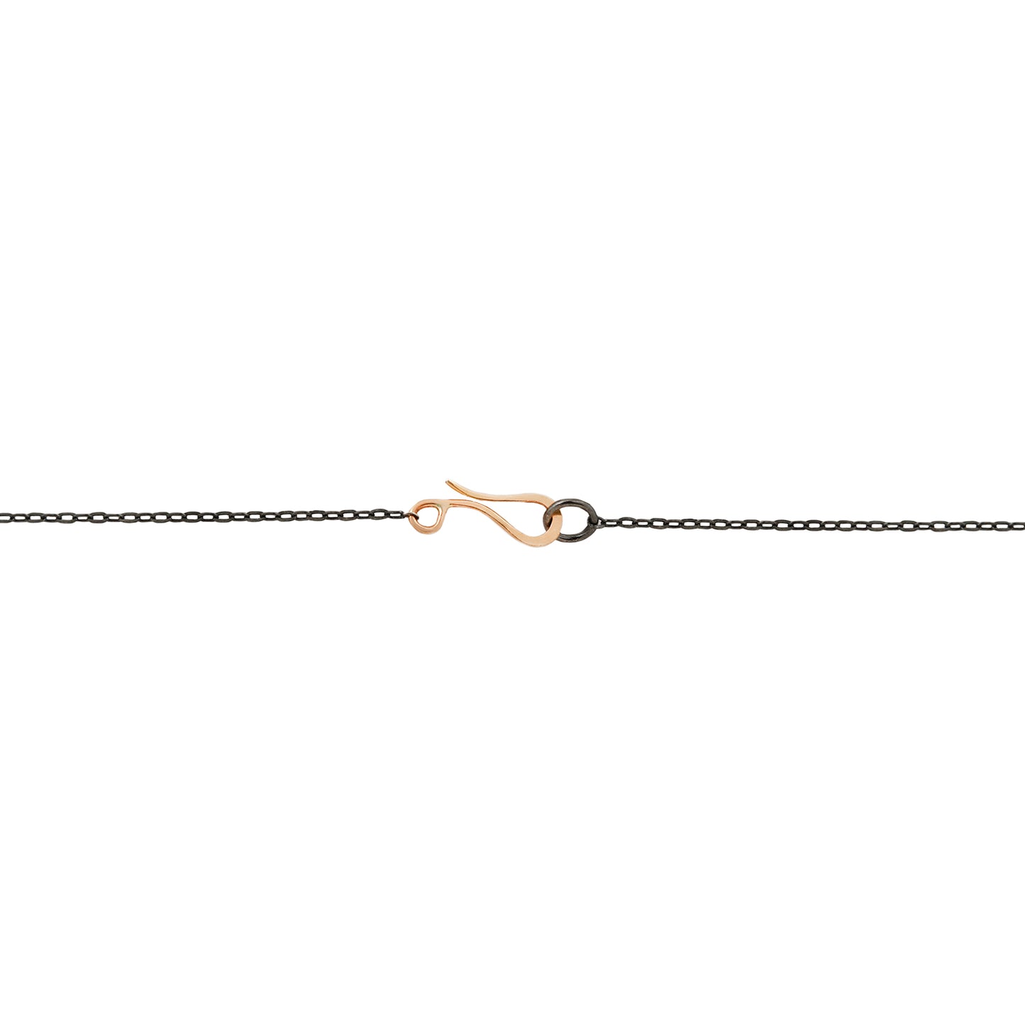 Tiny Mixed Metal Heart Necklace