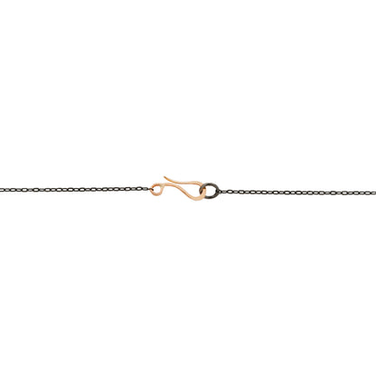 Tiny Mixed Metal Heart Necklace