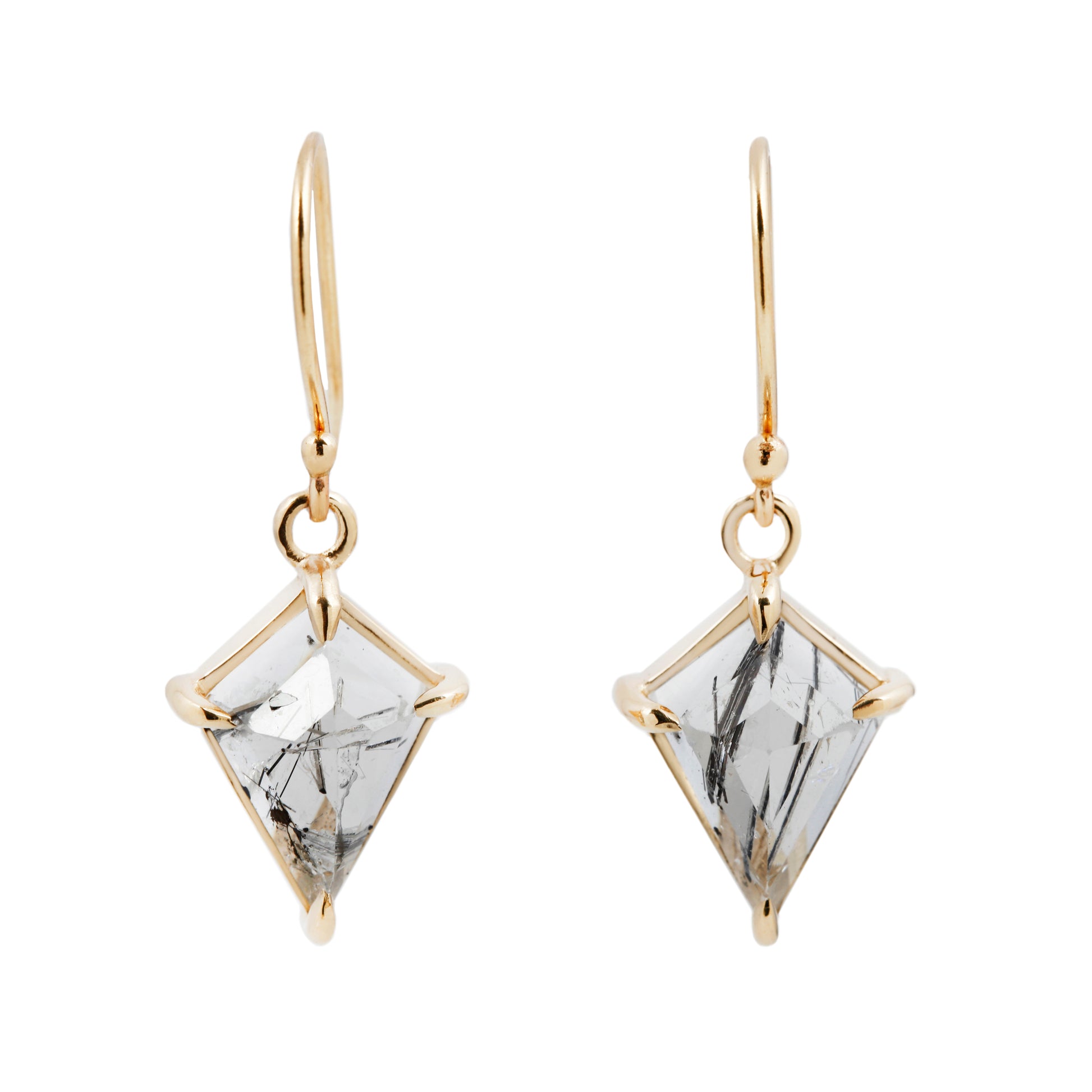 Large Quartz Kite Drop Earrings – ESQUELETO