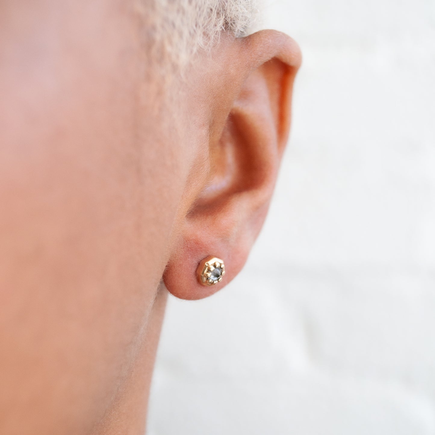 Tiny Point Up Diamond Studs