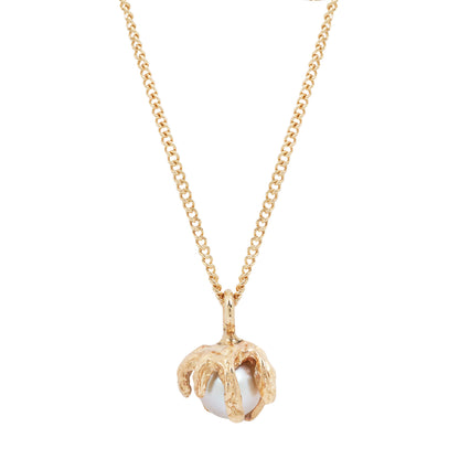 Gold Akoya Pearl Necklace