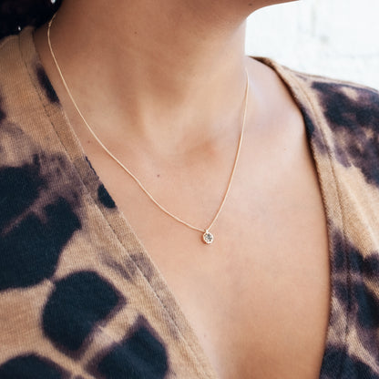 Small Quartz Octagon Necklace