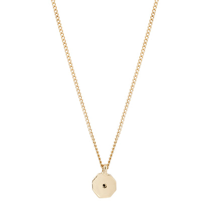 Small Champagne Quartz Octagon Necklace