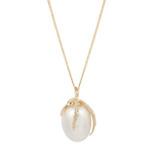 White South Sea Pearl Gold Necklace