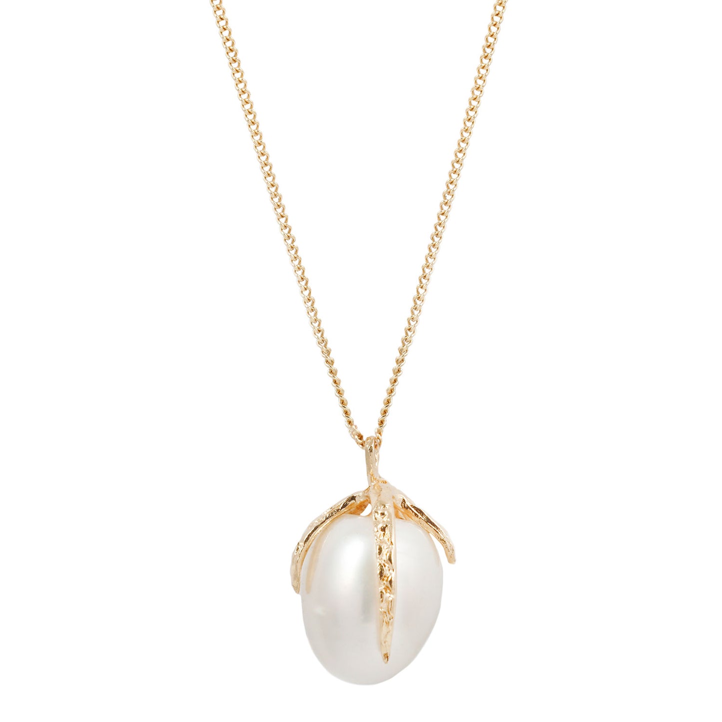 White South Sea Pearl Gold Necklace