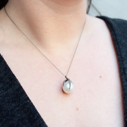 Silver South Sea Pearl Necklace