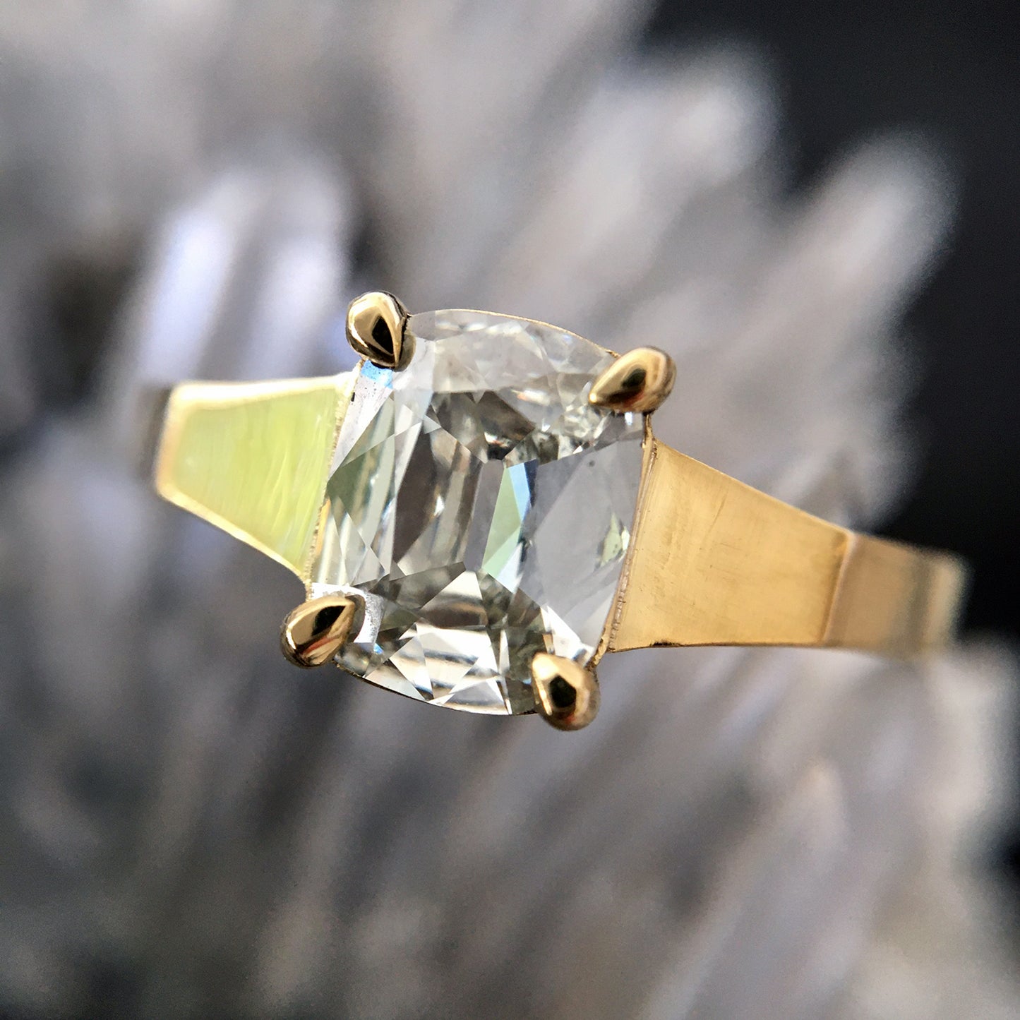 Modern Old Mine Cut Solitaire