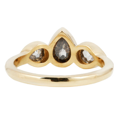 Thunder Cloud Three Stone Ring