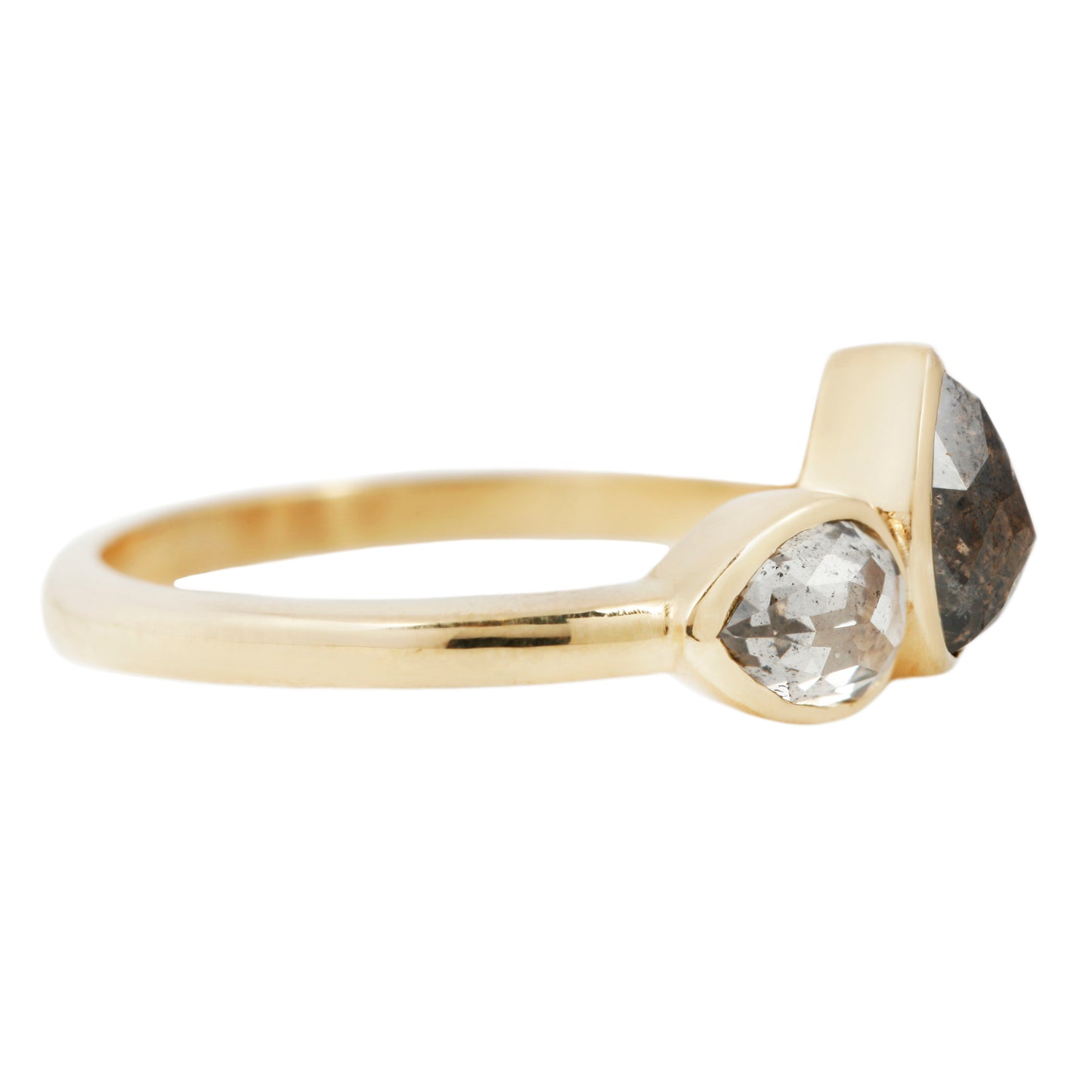 Thunder Cloud Three Stone Ring
