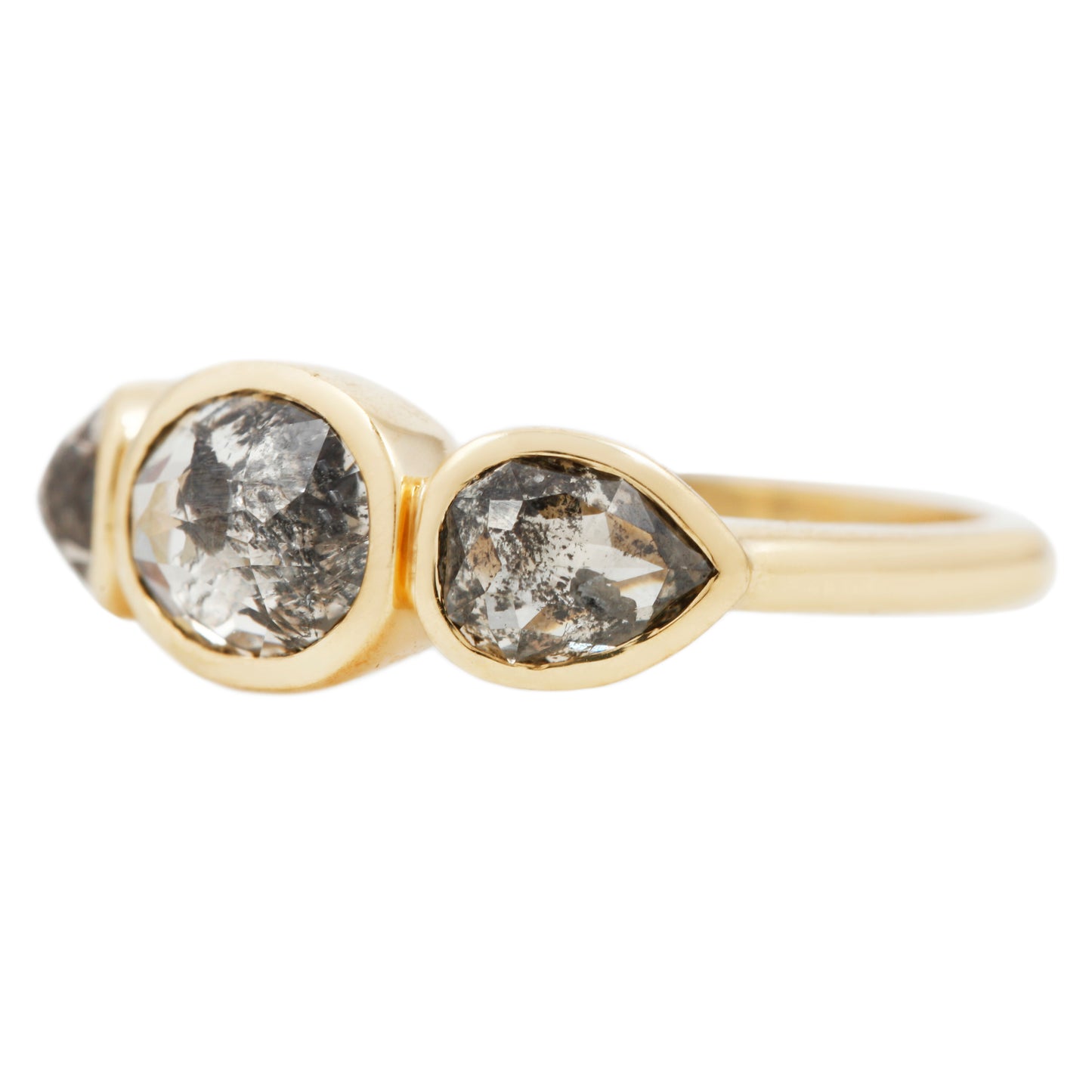To the Moon Three Stone Ring
