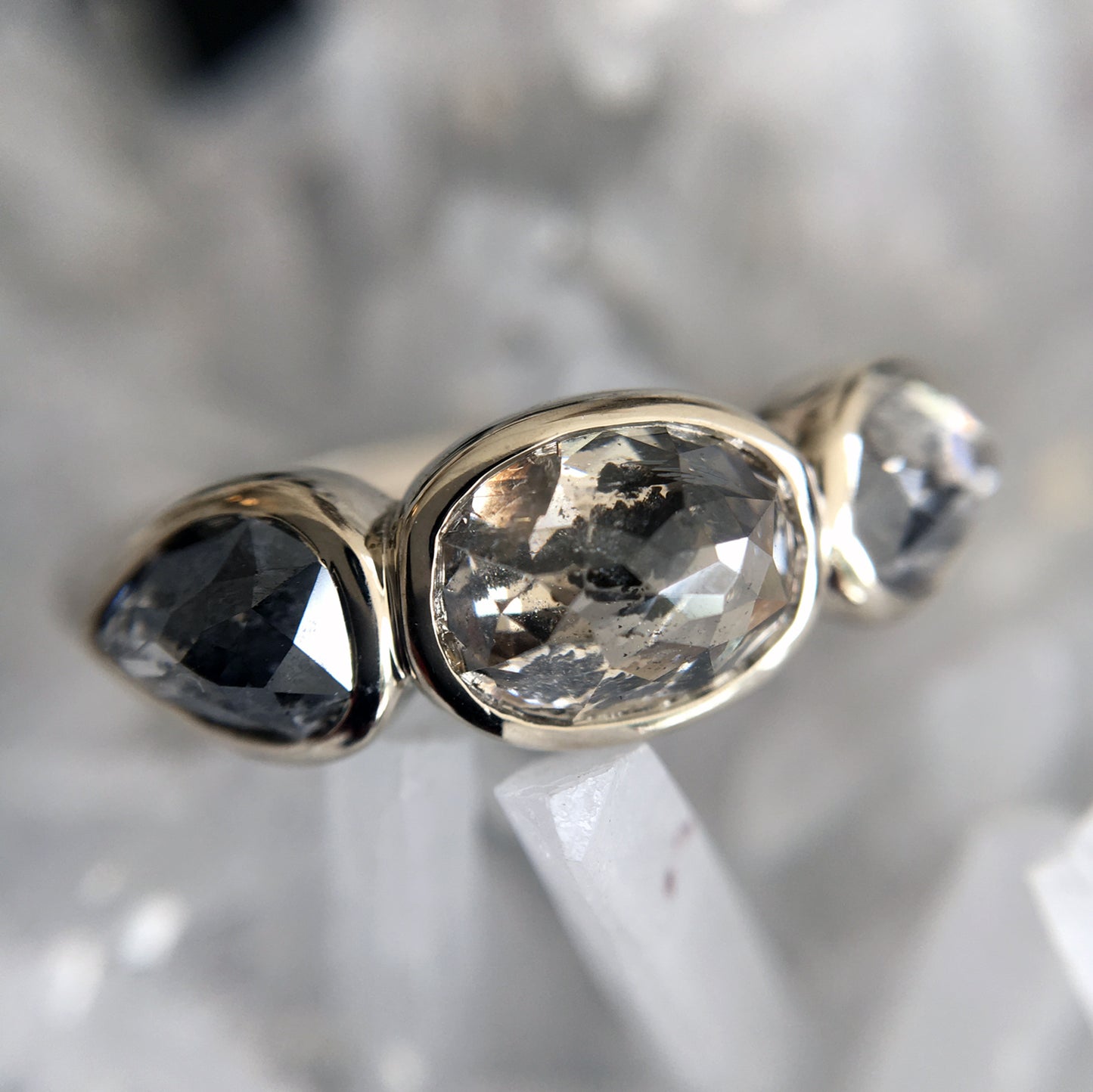 Cosmos Three Stone Ring