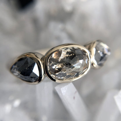 Cosmos Three Stone Ring
