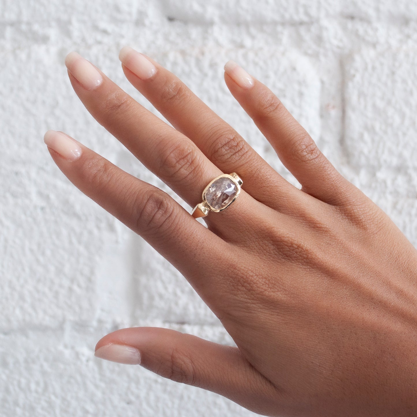 Golden Hour Diamond Ring