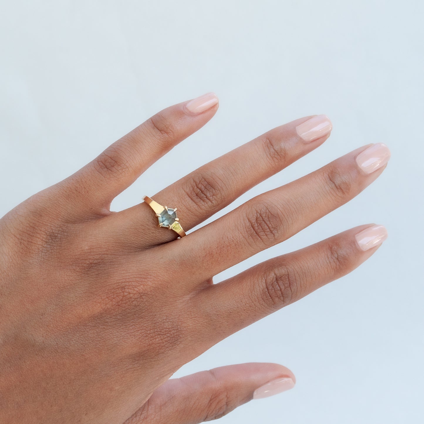 Sweet Mint Sapphire Ring
