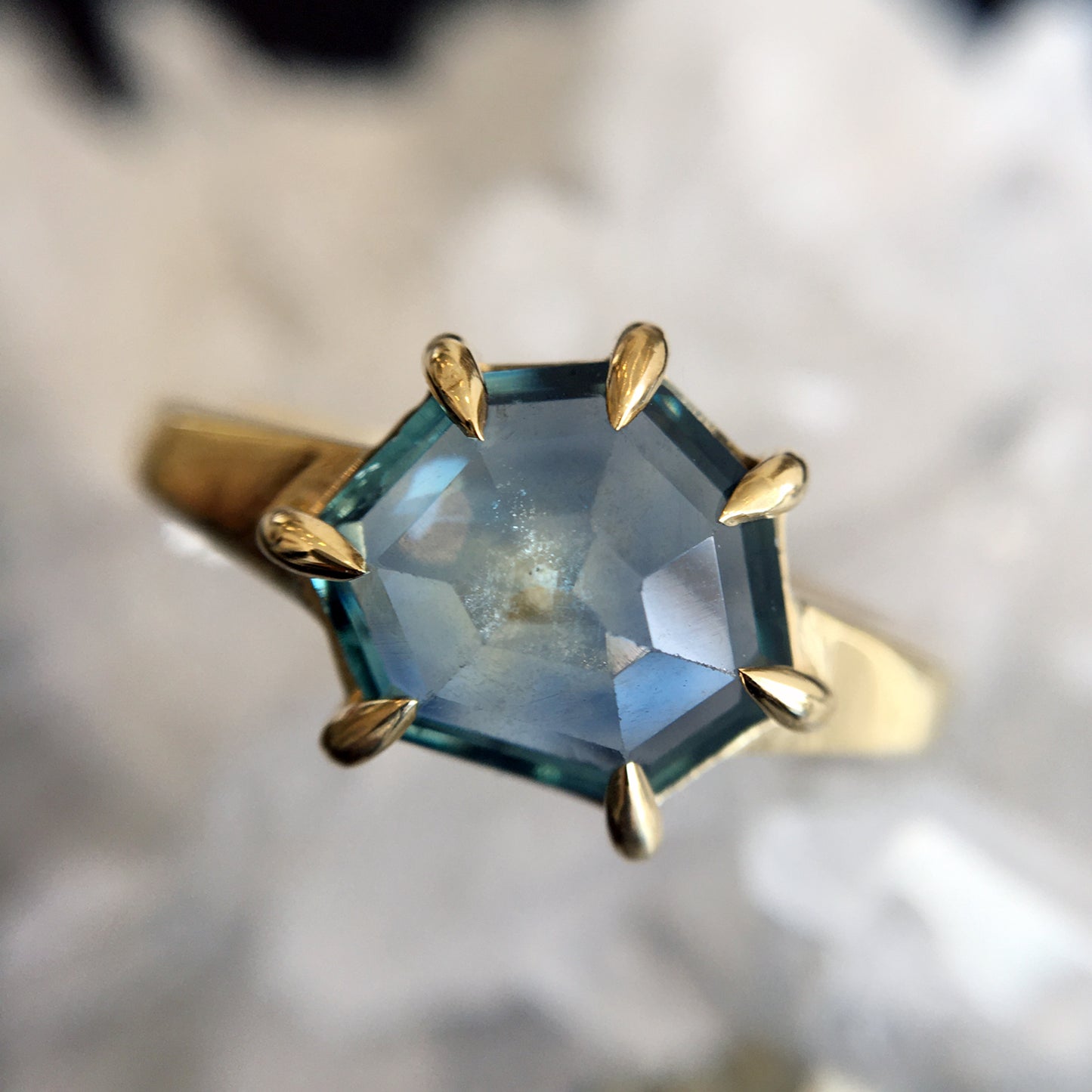 Clear Skies Sapphire Ring