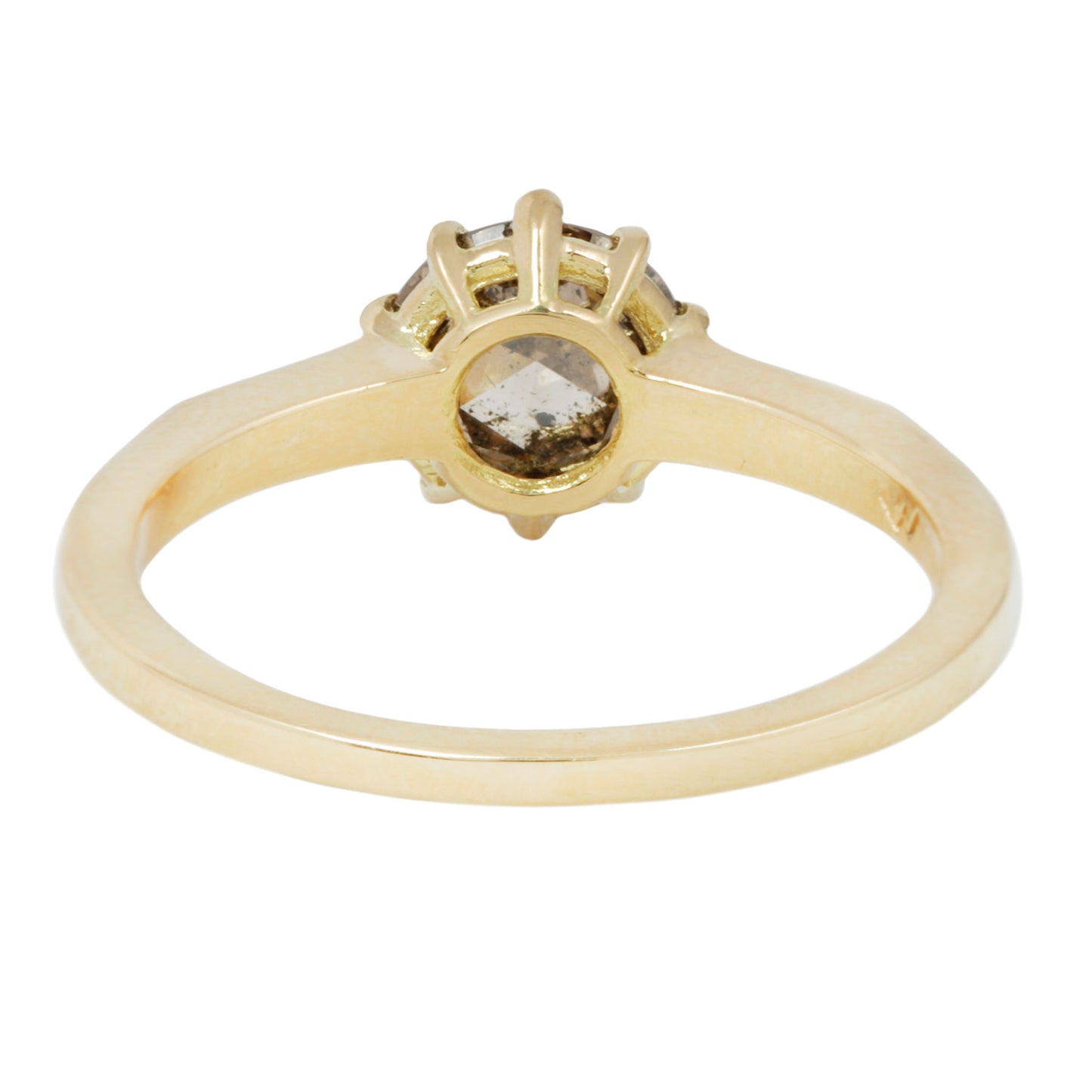 Roses & Cognac Solitaire Ring