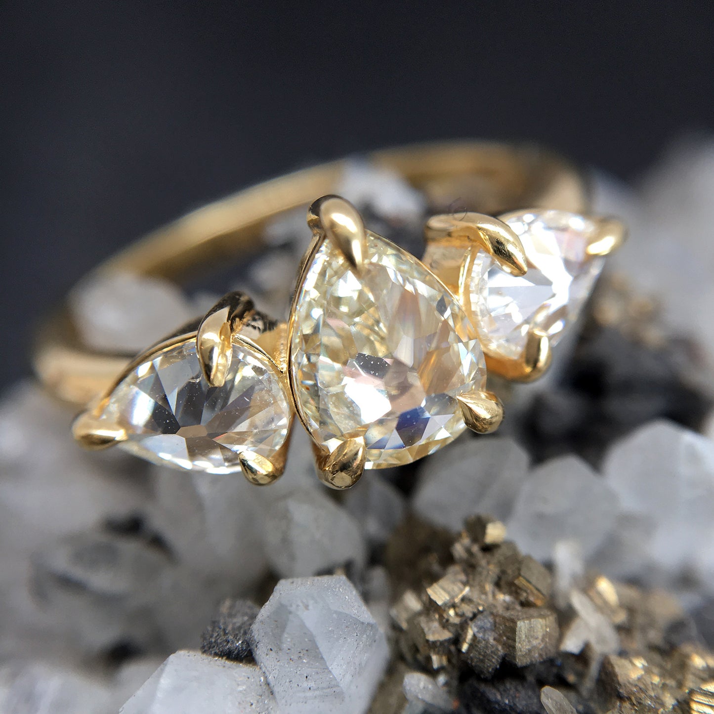 Bright Trio Diamond Ring