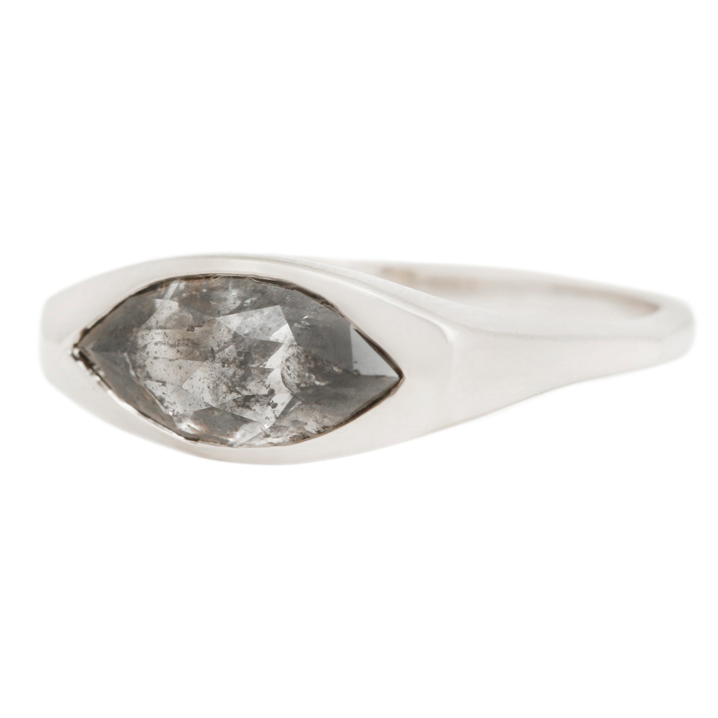 Smoke Signal Marquise Ring