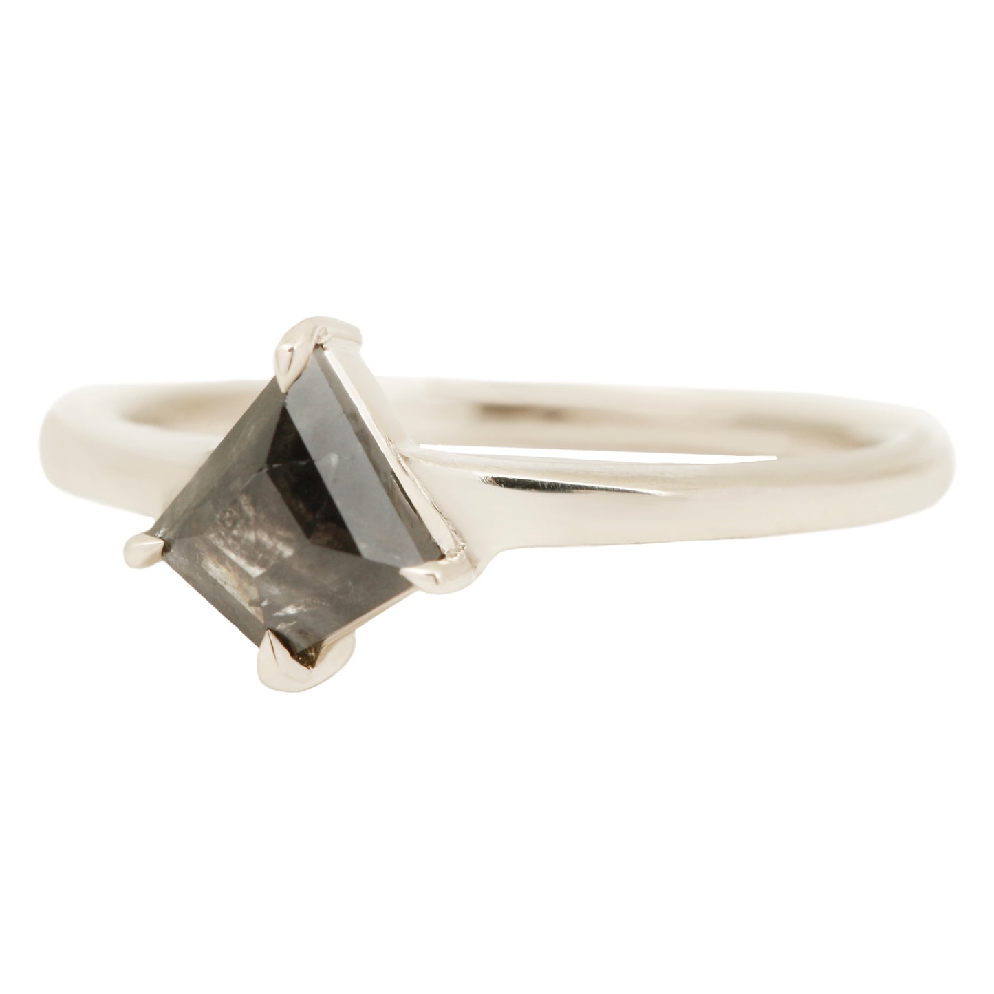 Midnight Flight Solitaire Ring