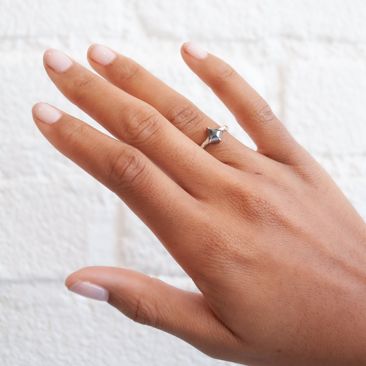 Midnight Flight Solitaire Ring