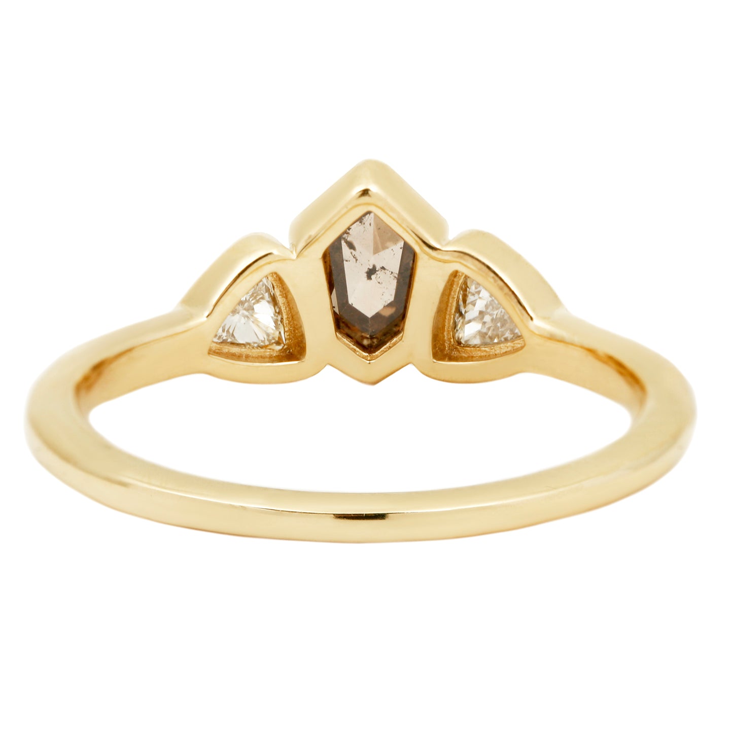 Sunlit Path Three Stone Ring